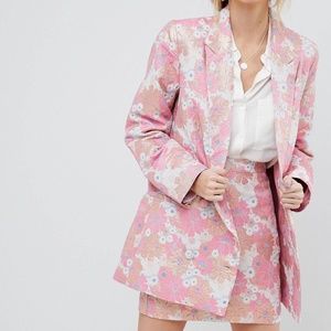 London’s ASOS  design tailored floral jacquard blazer